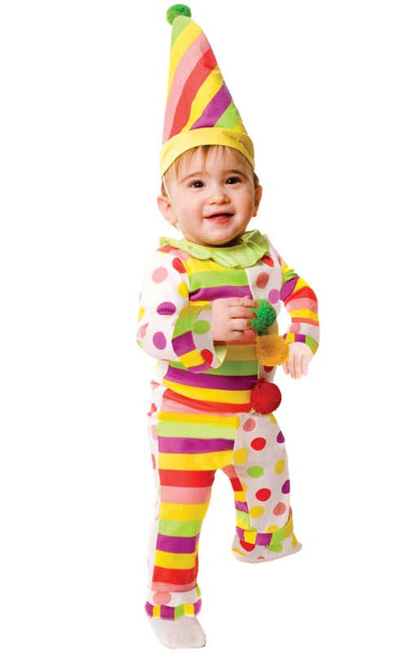 Dot's N' Stripes Infant Clown Costume