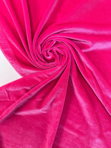 Pink Velour Knitted Fabric