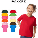 12 Pack: Gildan® Heavy Cotton Toddler Short Sleeve Crew-Neck T-Shirt