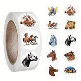 Horse Party Sticker Roll 100 Pieces