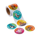 Religious Fall Animal Sticker Roll 100 Pc.