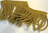 Light Antique Gold Bullion Fringe Trim - Gold, 6" Width (1 Yard)