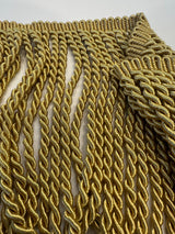 Light Antique Gold Bullion Fringe Trim - Antique Gold, 9" Width (1 Yard)