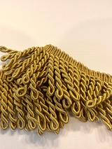 Light Antique Gold Bullion Fringe Trim - Antique Gold, 3" Width (1 Yard)