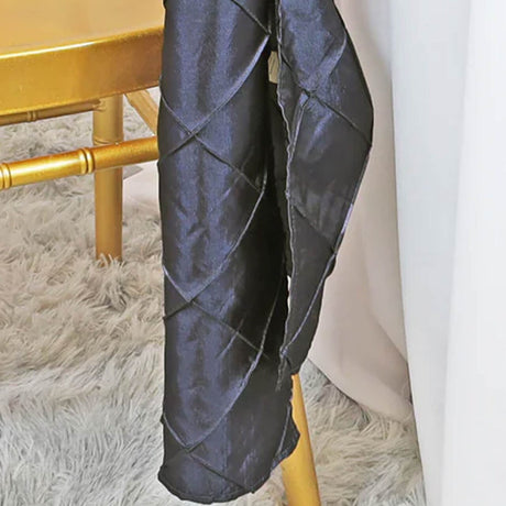 10 Pieces Elegant Pewter Charcoal Pintuck Taffeta Chair Sashes 9.5 x 108 Inches