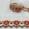 Polyester Lace Trimming Colorful Floral Embroidered 2.5" Wide