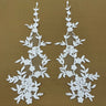 Beaded Corded Floral Lace Applique