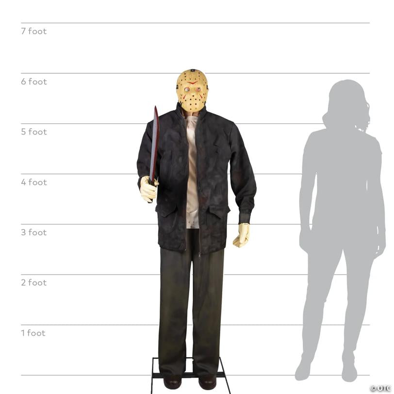 76" Friday the 13th Jason Voorhees Animated Halloween Prop