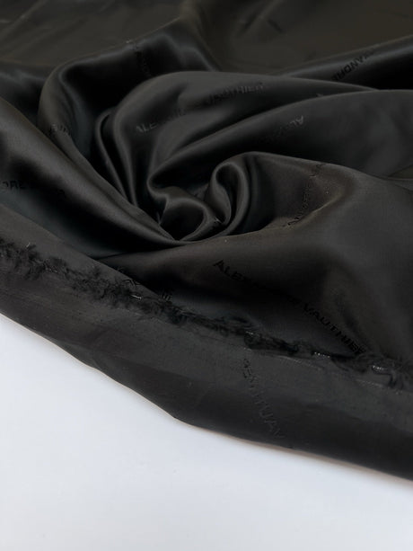 Black Viscose Lining Twill