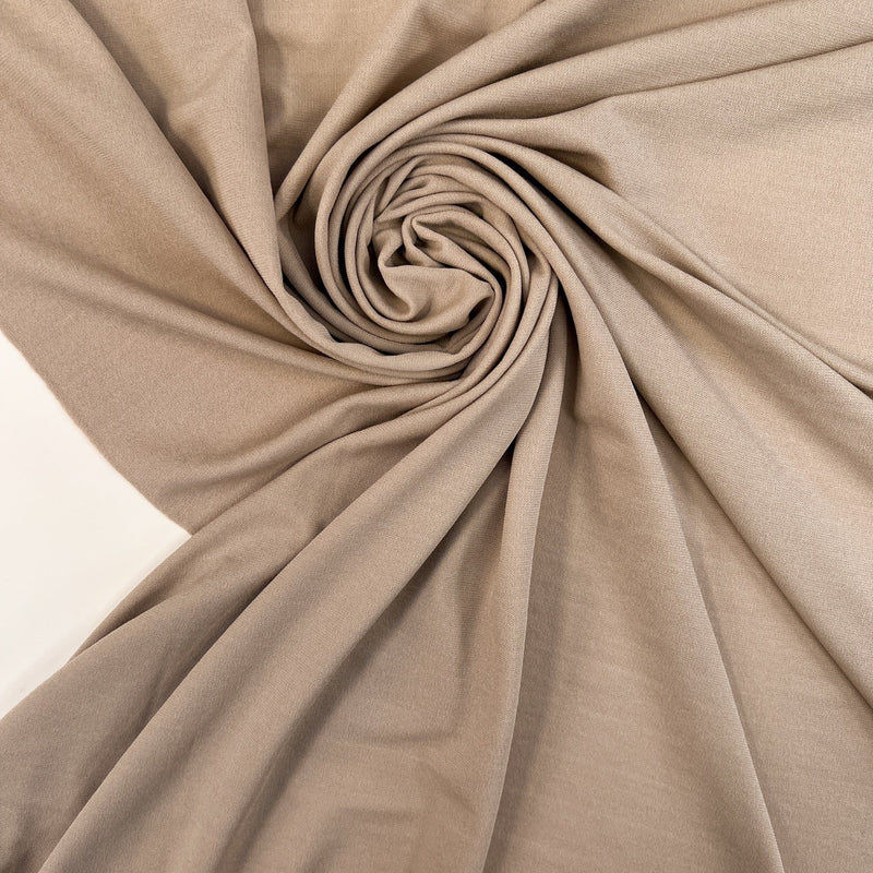 Viscose Knit Stretch Beige Fabric
