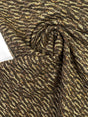 Wool Cotton Viscose Tweed Brown Beige