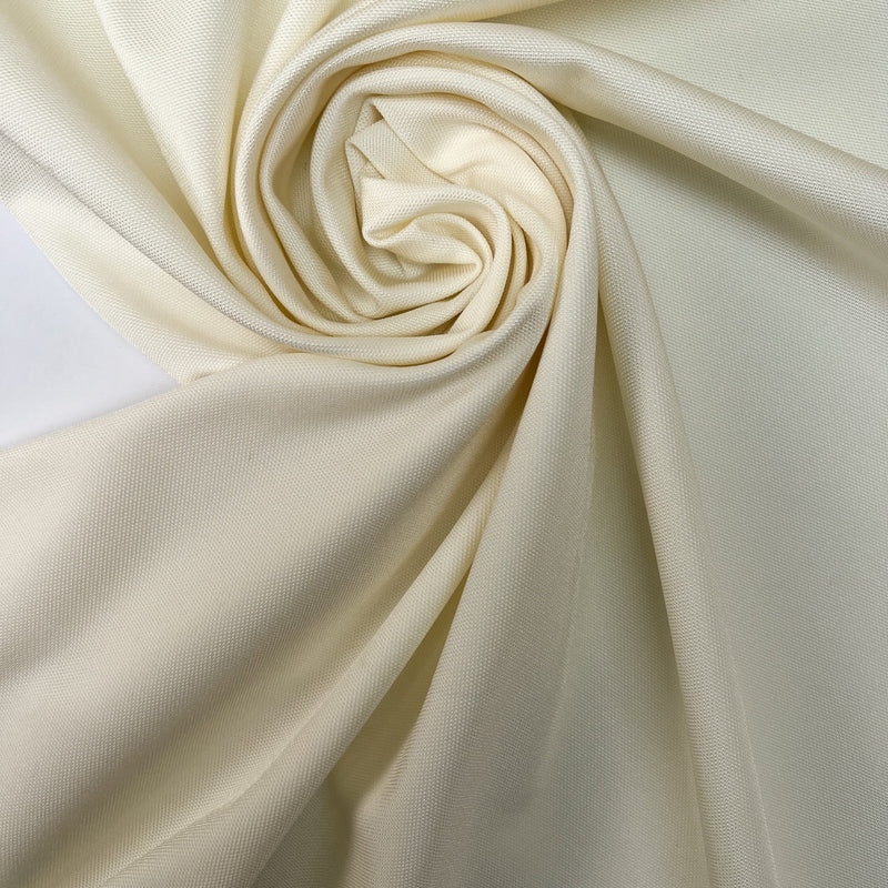 Polyamide Viscose Elastane Knitted Fabric Beige White