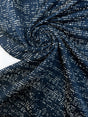Cotton Flammé Fabric White Blue