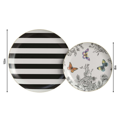 120 Count Earthtrends Monarch Paper Plates for Parties Weddings and Events Assorted 10"