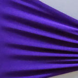 10 Pieces Regency Purple Ruffled Spandex Chair Bands for Elegant Event Decor 8x13 inches