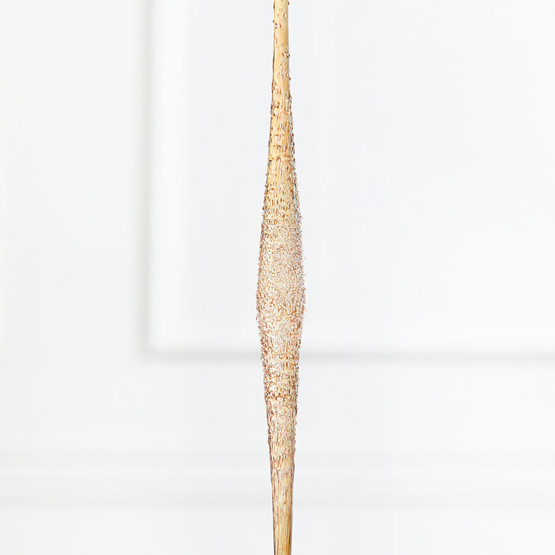 13.25” Glass Champagne Icicle Ornament