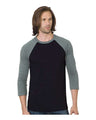 Bayside Unisex Triblend Three-Quarter Sleeve Raglan T-Shirt