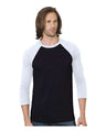 Bayside Unisex Triblend Three-Quarter Sleeve Raglan T-Shirt
