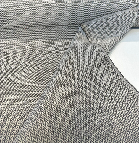 Sunbrella Chevron Sierra Coal Solution-Dyed Acrylic Fabric - Coal Chevron, 54" Width (1 Yard)