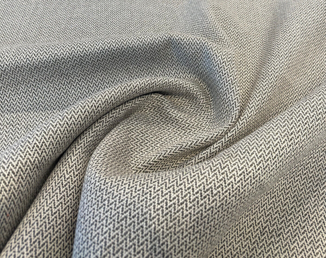 Sunbrella Chevron Sierra Coal Solution-Dyed Acrylic Fabric - Coal Chevron, 54" Width (1 Yard)