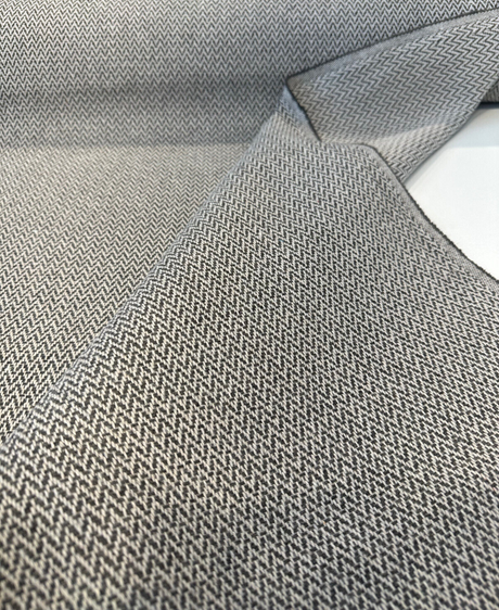 Sunbrella Chevron Sierra Coal Solution-Dyed Acrylic Fabric - Coal Chevron, 54" Width (1 Yard)