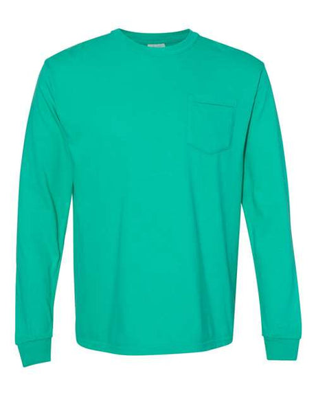 Comfort Colors Unisex Garment-Dyed Heavyweight Long Sleeve Pocket T-Shirt