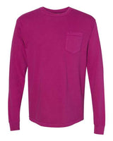 Comfort Colors Unisex Garment-Dyed Heavyweight Long Sleeve Pocket T-Shirt