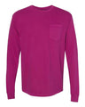 Comfort Colors Unisex Garment-Dyed Heavyweight Long Sleeve Pocket T-Shirt