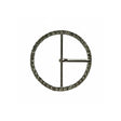 Swarovski Black Diamond and Gunmetal Circular Rhinestone Buckle - 1.75"