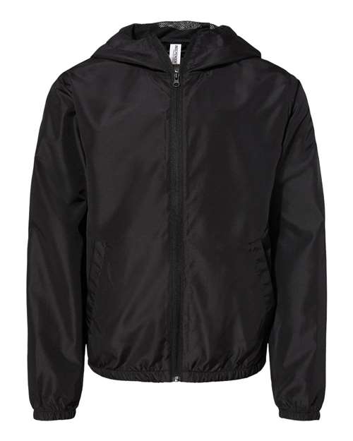 Youth Lightweight Waterproof Windbreaker Full-Zip Jacket