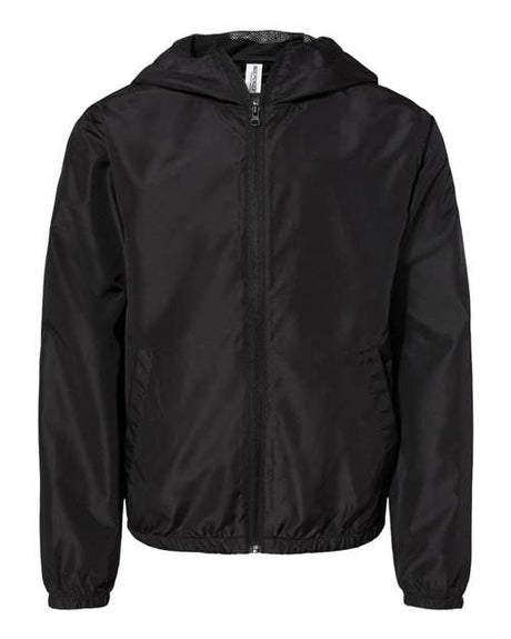 Youth Lightweight Waterproof Windbreaker Full-Zip Jacket