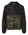 Youth Lightweight Waterproof Windbreaker Full-Zip Jacket