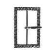 Swarovski Gunmetal Rectangular Rhinestone Buckle - 1.375" x 2"
