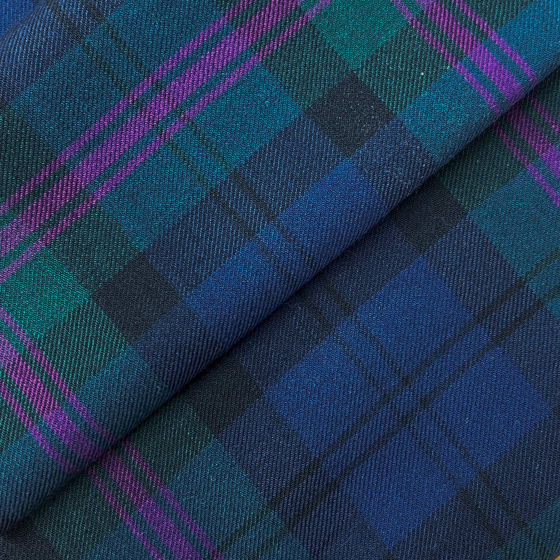 Style #7727 Wool Tartan Plaid Wool Fabric - Tartan Plaid, 58/60" Wide