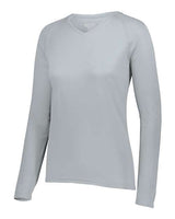 Women's Attain Wicking Long Sleeve V-Neck T-Shirt