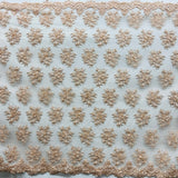 Beaded 3D Floral Lace Fabric