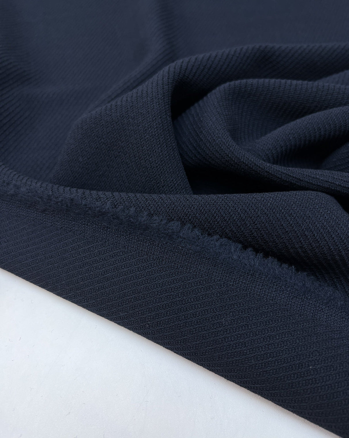 Blue Wool Tweed Fabric