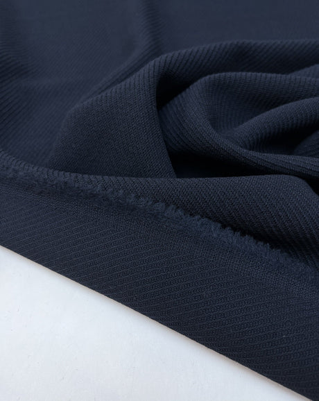 Blue Wool Tweed Fabric