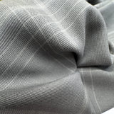 Viscose Woven Checked Gray