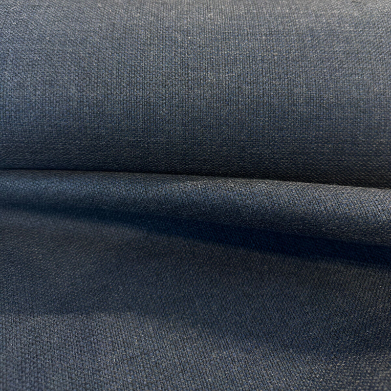 Sunbrella Linville Solution Dyed Acrylic Fabric - Indigo Blue, Textured Solids, 54" Width (1 Yard)