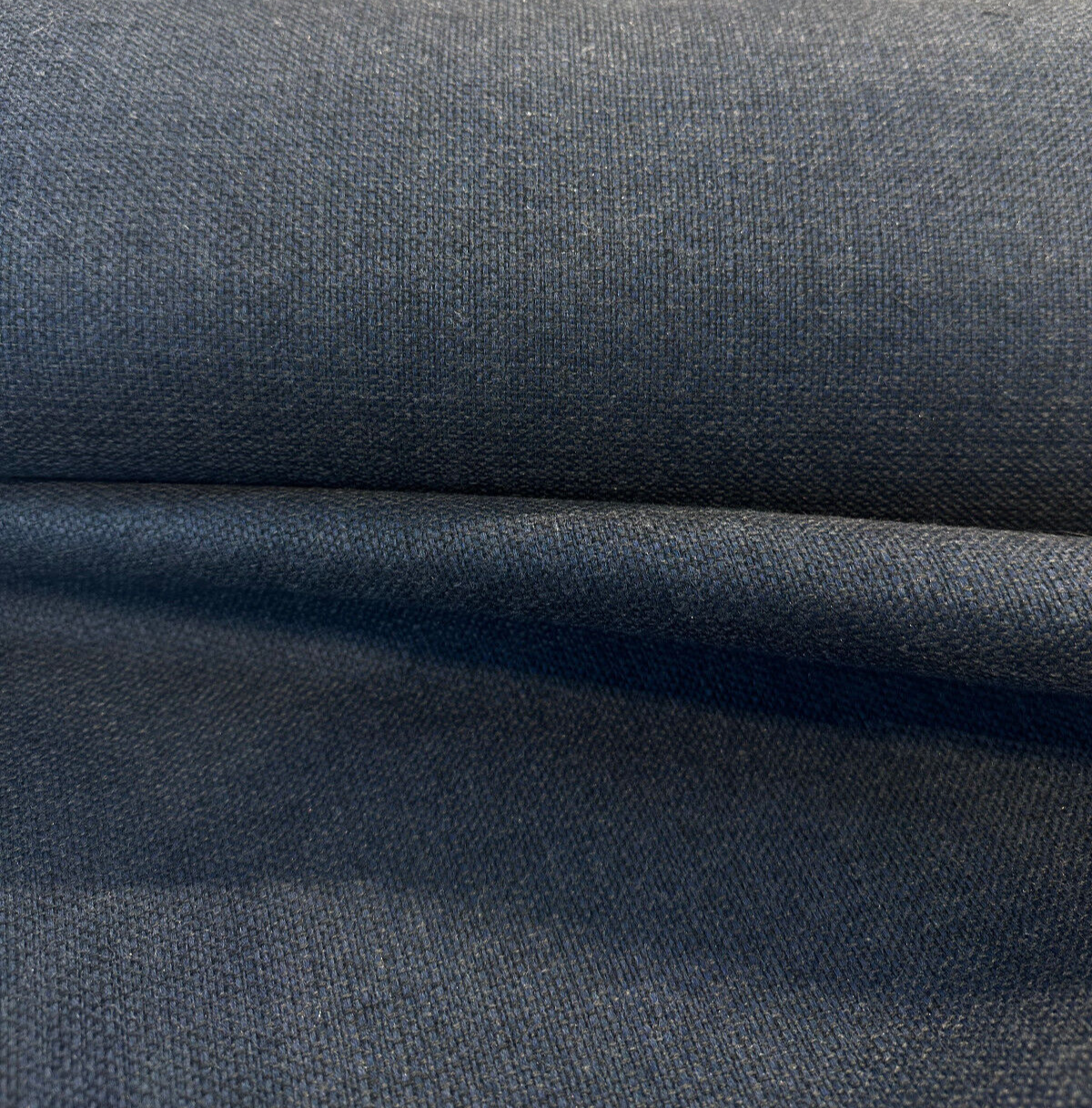 Sunbrella Linville Solution Dyed Acrylic Fabric - Indigo Blue, Textured Solids, 54" Width (1 Yard)