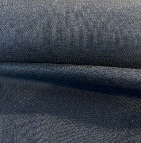 Sunbrella Linville Solution Dyed Acrylic Fabric - Indigo Blue, Textured Solids, 54" Width (1 Yard)