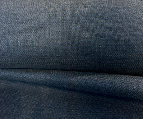 Sunbrella Linville Solution Dyed Acrylic Fabric - Indigo Blue, Textured Solids, 54" Width (1 Yard)