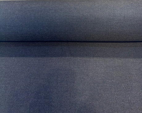 Sunbrella Linville Solution Dyed Acrylic Fabric - Indigo Blue, Textured Solids, 54" Width (1 Yard)
