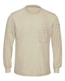 Bulwark Men's Long Sleeve Lightweight Flame-Resistant T-Shirt