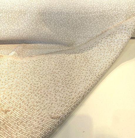 Sunbrella Dumont Chenille Acrylic Fabric - Stucco, Textured Solid, 54" Width (1 Yard)