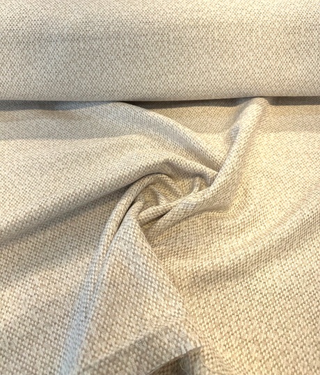 Sunbrella Dumont Chenille Acrylic Fabric - Stucco, Textured Solid, 54" Width (1 Yard)