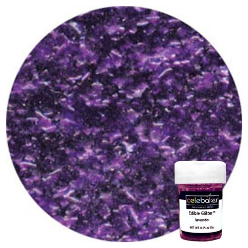 Lavender Edible Glitter - 1/4 Ounce