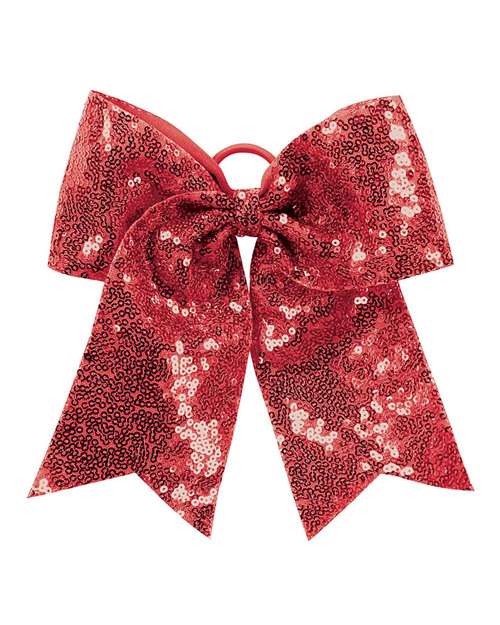 Sequin Cheer Hair Bow