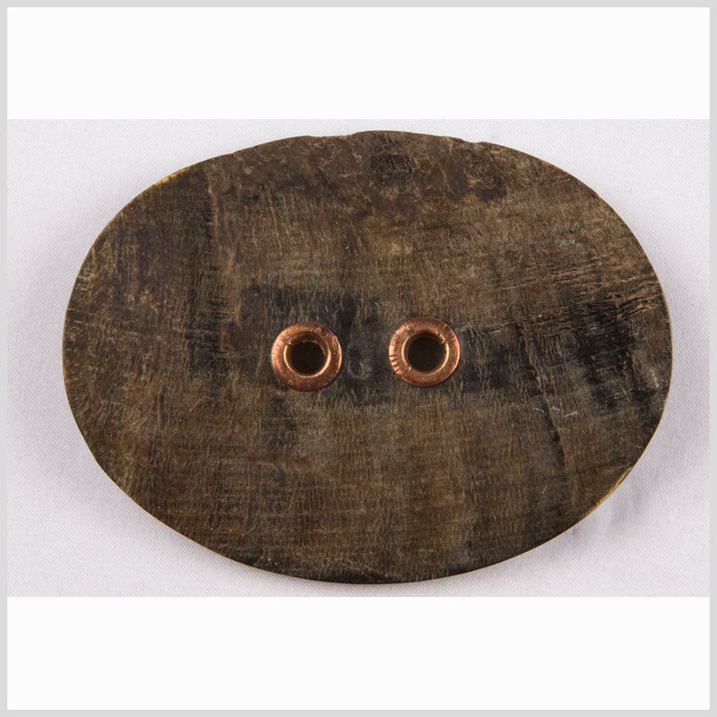 Dark Brown Oversized Horn Button - 120L/76.2mm